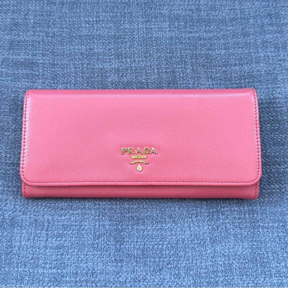 Prada Fuchsia Leather Wallet